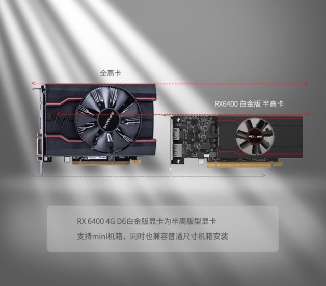 重新定义mini显卡 蓝宝石rx 6400白金版上线 